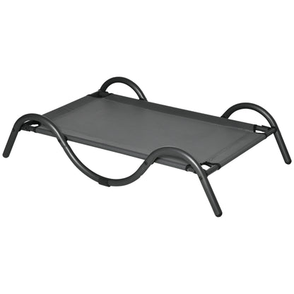 Pawhut Cama Elevada Para Perros Con Tela Malla Marco Curvo De Acero 92x55,5x21cm_0