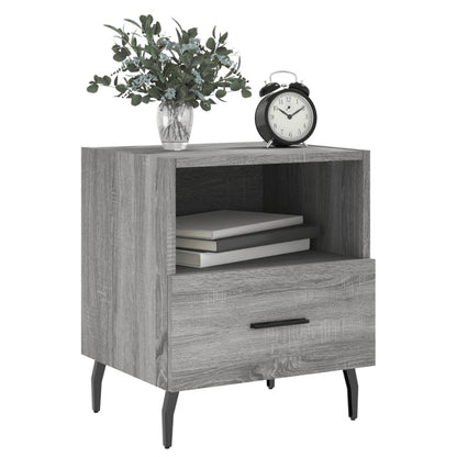 Mesitas Noche 2 Uds Madera Ingeniería Gris Sonoma 40x35x47,5 Cm_2