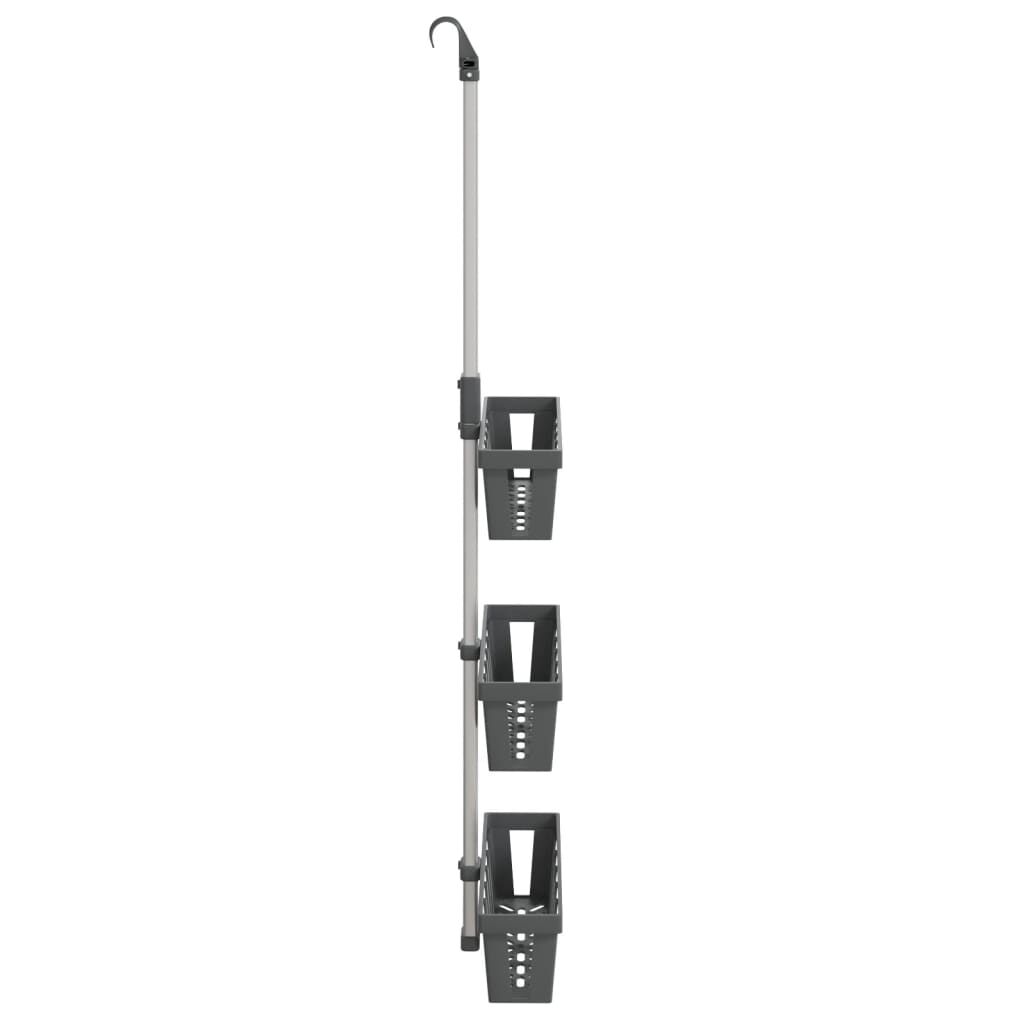 Vidaxl Estante Colgante De Ducha Aluminio 30x15x(67-105) Cm_3