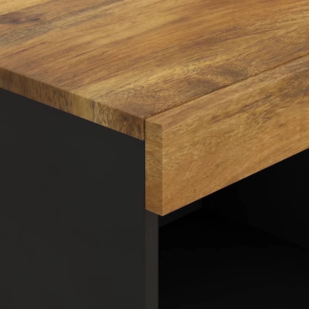 Armario Auxiliar De Madera Maciza De Mango 85x33x75 Cm_4