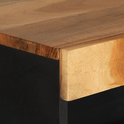 Armario Auxiliar Madera Maciza De Acacia 60x33x107 Cm_3
