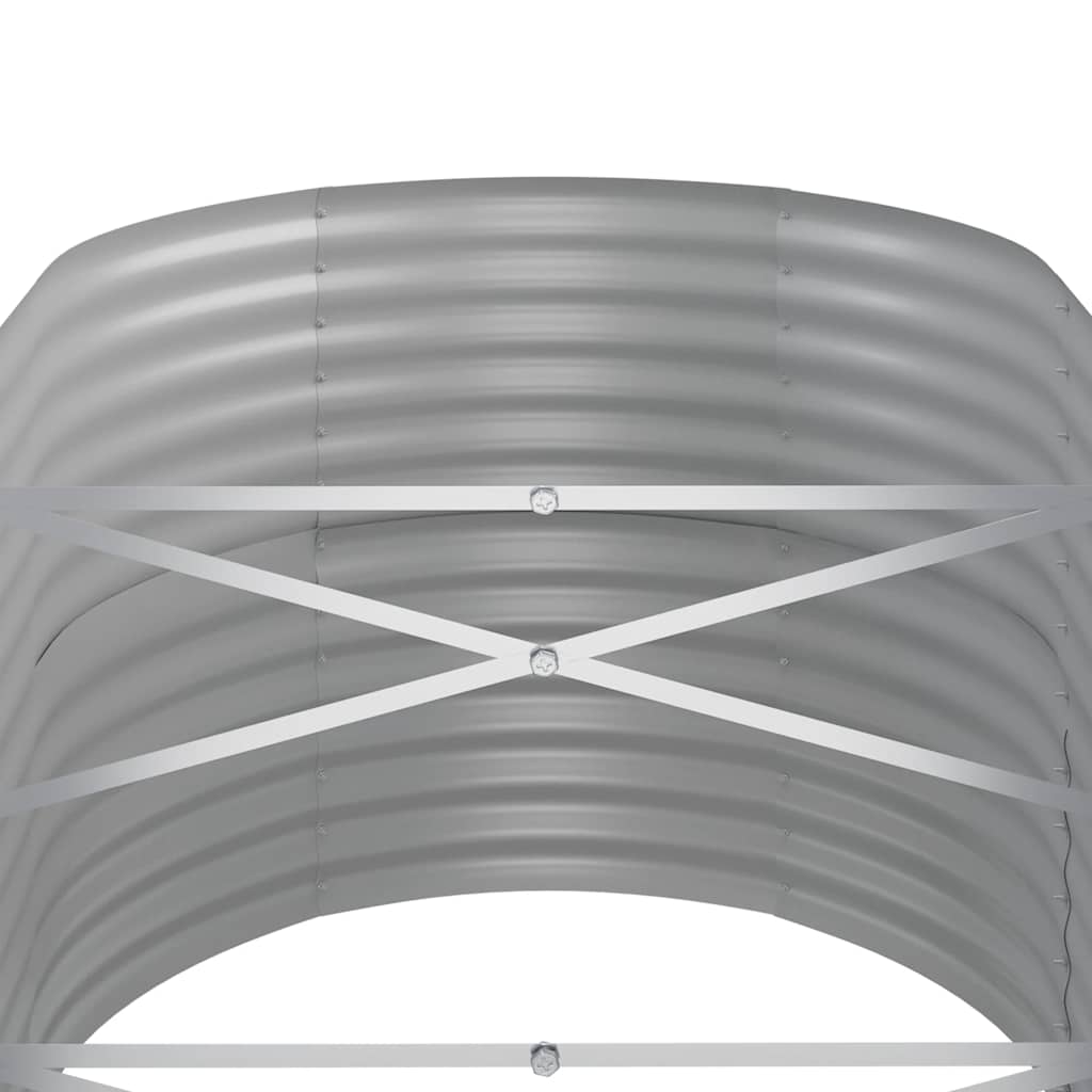 Jardinera Arriate Acero Galvanizado Gris 440x80x68 Cm_4