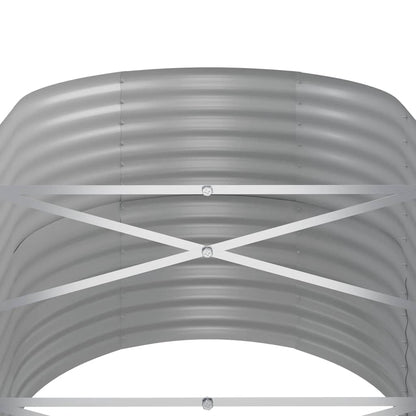 Jardinera Arriate Acero Galvanizado Gris 440x80x68 Cm_4