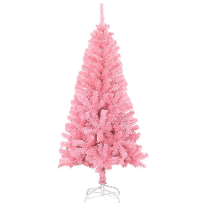 Vidaxl Árbol De Navidad Artificial Con Soporte Pvc Rosa 150 Cm_1