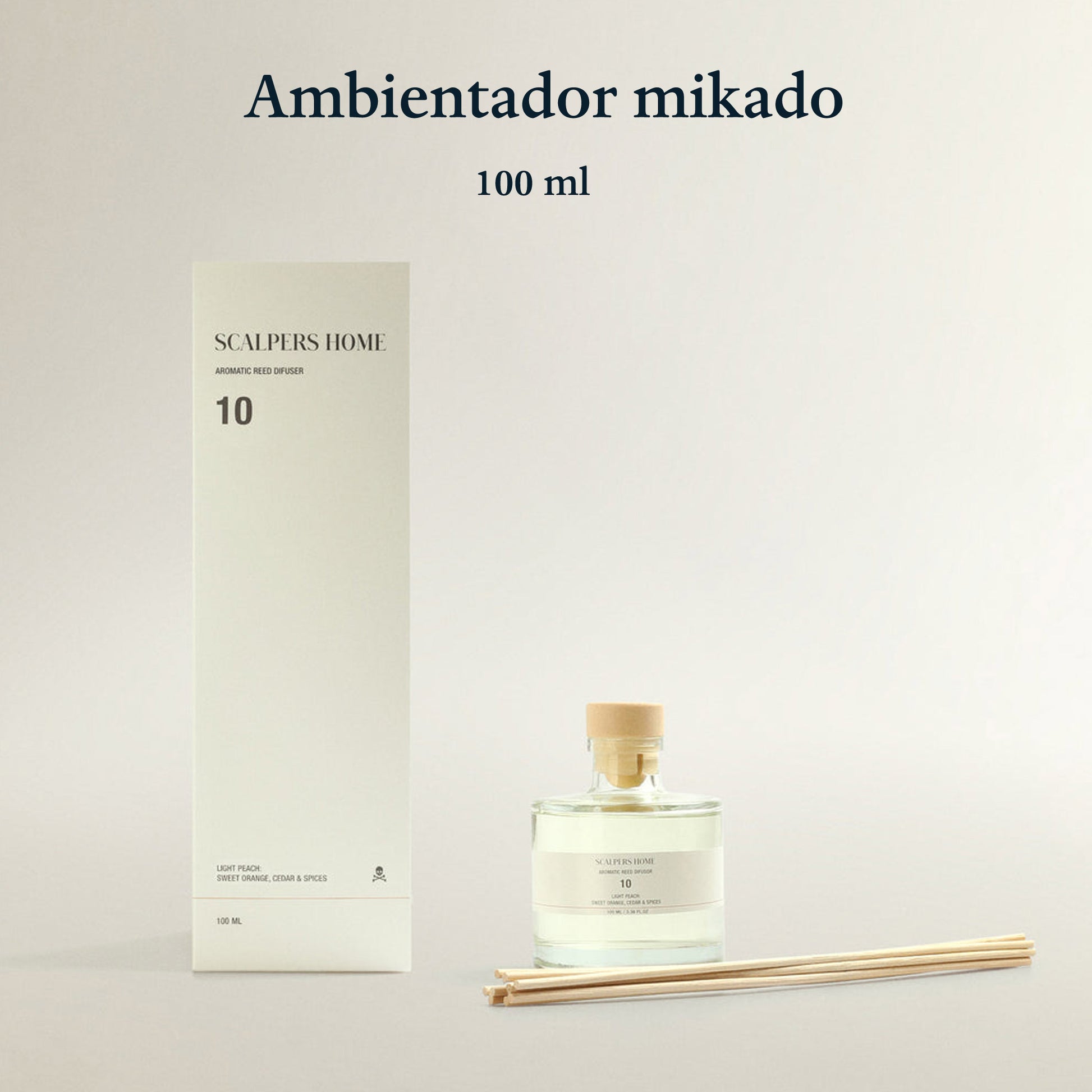 Difusor Mikado 100ml Light Peach Scalpers_1