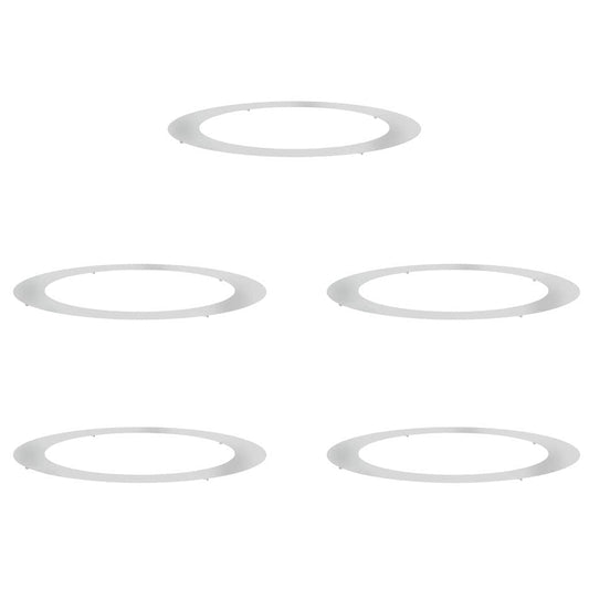 Adecuado Para Anillos De Árbol Plano 5 Pcs Plateado Ø90 / 120 Cm_0