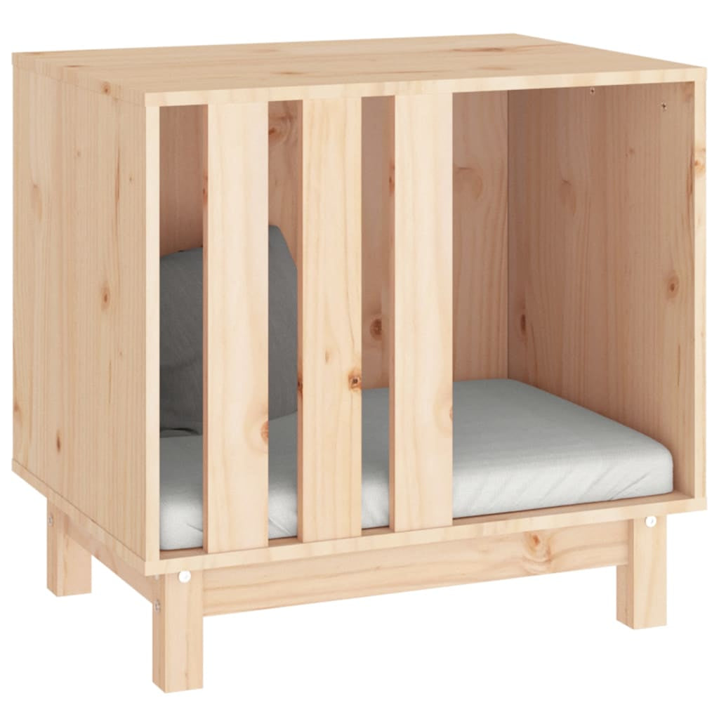 Vidaxl Caseta Para Perros Madera Maciza De Pino 60x45x57 Cm_3