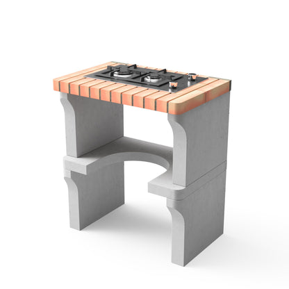 Módulo bancada New Iberia XL con Placa de Gas Movelar