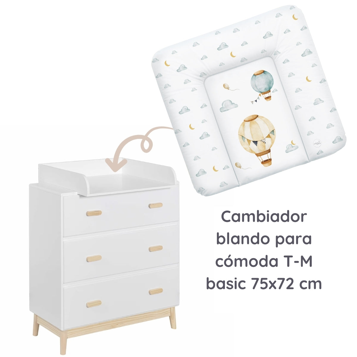 Cambiador Blando Para Comoda T-m Basic Balloons_2