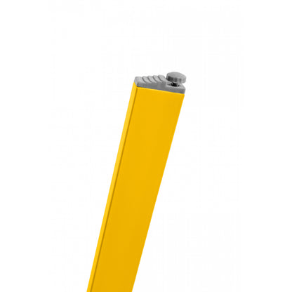 Mesa Auxiliar, Mesa De Jardín Redonda De Acero Epoxi Amarillo 49x45cm- Muebles De Jardín_2