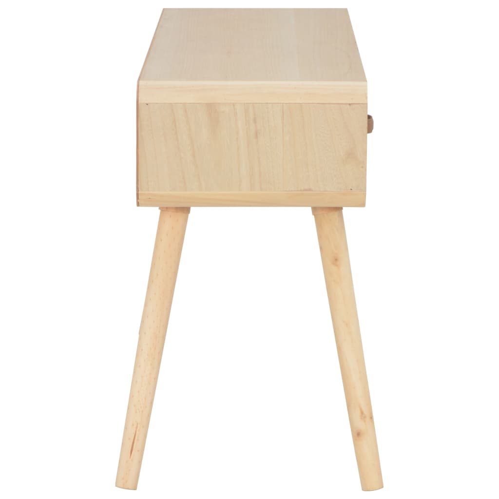 Mesa Consola De Madera Maciza 100x35x68 Cm_2