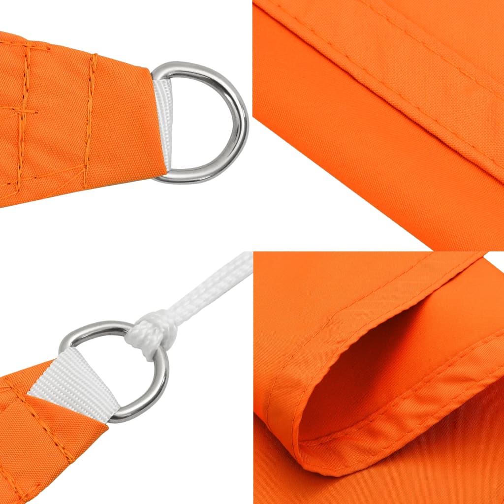 Toldo De Vela Triangular Tela Oxford Naranja 2,5x2,5x3,5 M_4