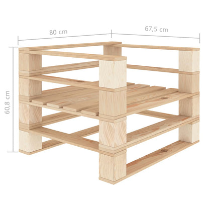 Vidaxl Juego De Muebles De Palets Para Jardín 5 Piezas De Madera_2