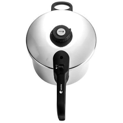 Olla A Presión 6 Litros, Inducción, Express Super Rápida, Acero Inoxidable 18/10, Todas Cocinas Fagor Dual Xpress 6 Plata