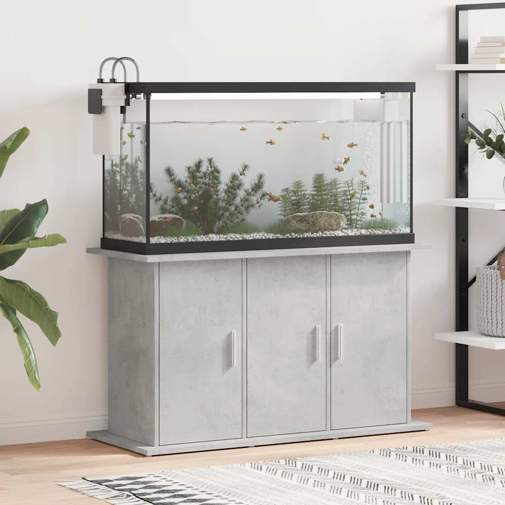 Vidaxl Soporte Para Acuario De Hormigón Gris 101x41x58 Cm De Madera Sintética_1