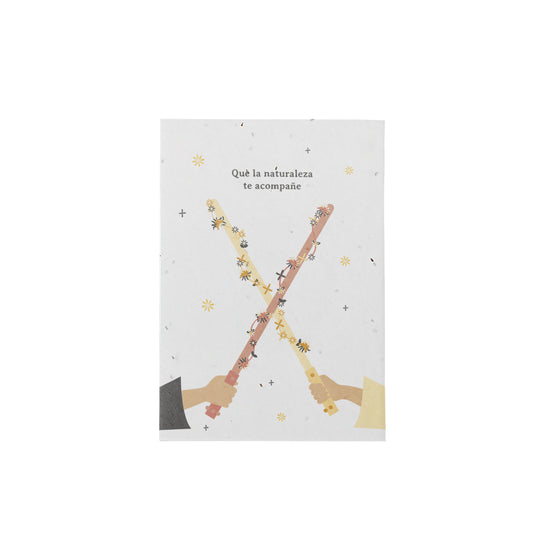 Postal Plantable Que La Naturaleza Te Acompañe  – Tarjeta Original Que Florece Con Mensajes Significativos | Resetea_0