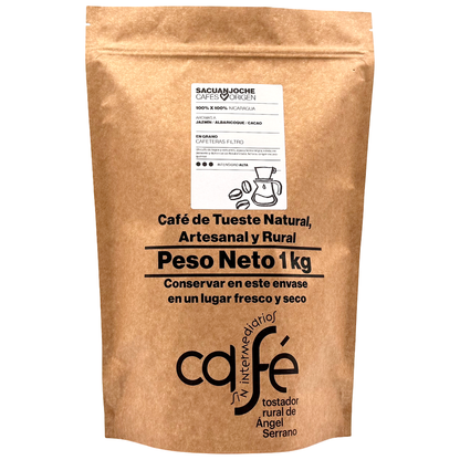 Cafe Sin Intermediarios Café Nicaragua Sacuanjoche En Grano Para Filtro 1 Kg_0