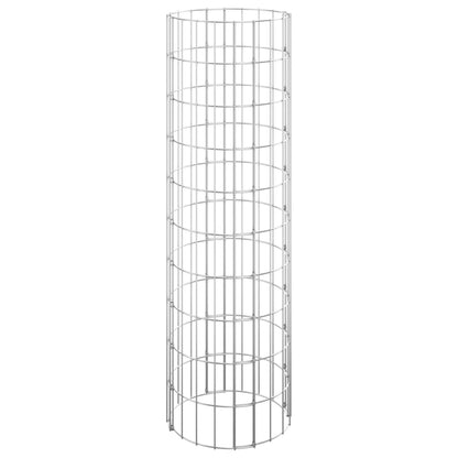 Poste Circular De Gaviones Acero Galvanizado Ø30x100 Cm / Vetonek_0