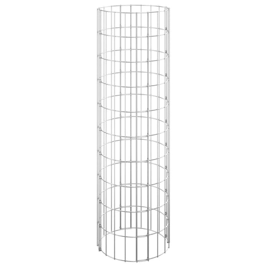 Poste Circular De Gaviones Acero Galvanizado Ø30x100 Cm / Vetonek_0