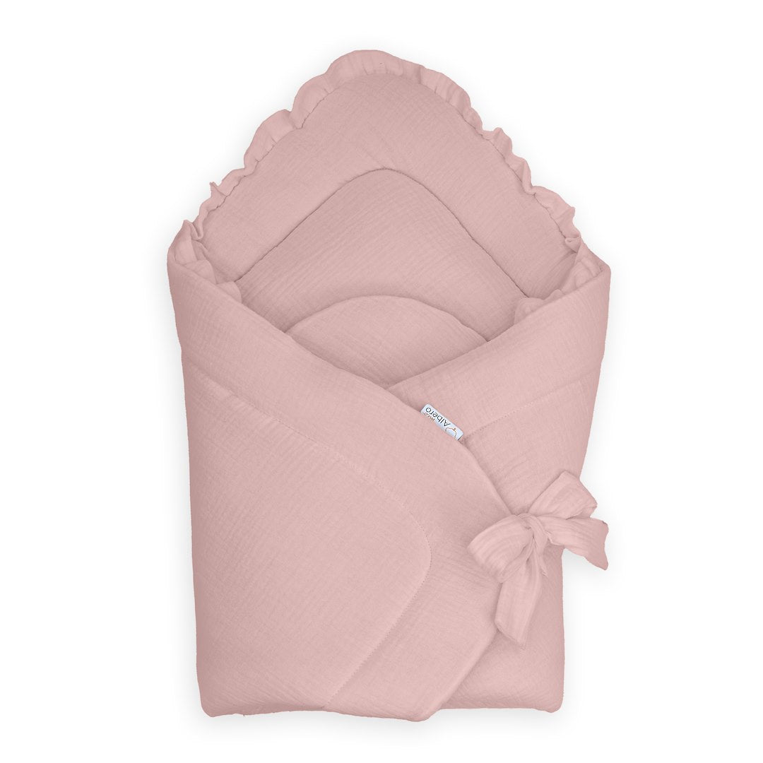 Saco Capazo 4 En 1 Muselina Rosa_0