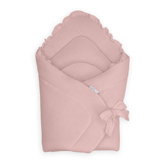 Saco Capazo 4 En 1 Muselina Rosa