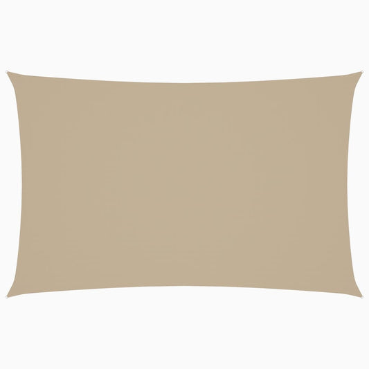 Vidaxl Toldo De Vela Rectangular Tela Oxford Beige 2x4,5 M_0