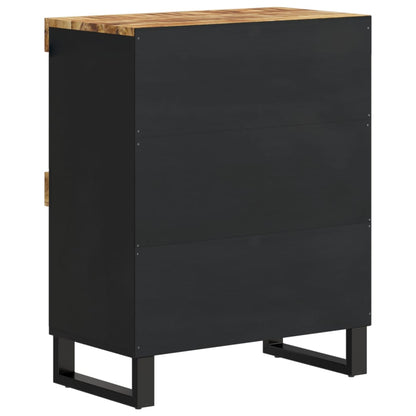 Armario Auxiliar Madera Maciza De Mango 60x33x75 Cm_3