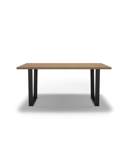 Mesa Para Comedor Rectangular Fija Md-francis Acabado Natural/negro, 180cm(ancho) 75cm(alt_0