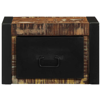 Mesillas De Noche Multicolor 2 Uds 40x35x25 Cm Madera Reciclada_4