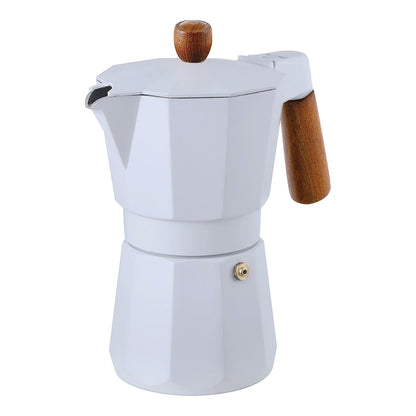 Cafetera 6 Tazas Naturally En Aluminio Blanco Mate Bergner_0