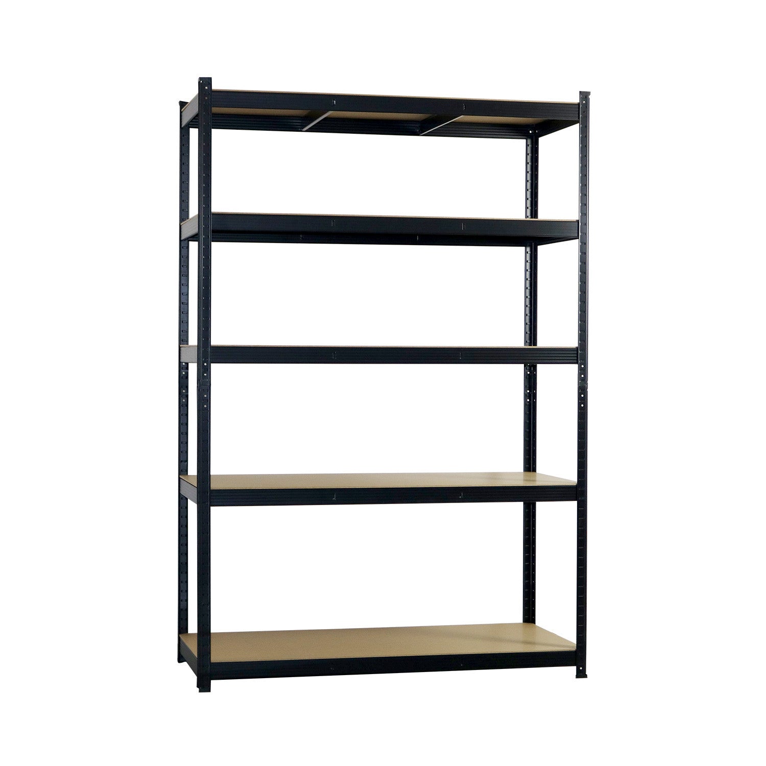 Estantería Modular Negra Con 5 Baldas Ajustables 180x120x60cm 1250kg 7house_0