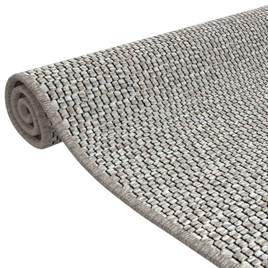 Vidaxl Alfombra De Pasillo Con Aspecto De Sisal Gris Taupe 50x100 Cm_4