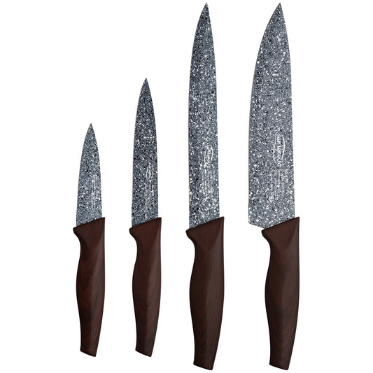 Set 4pc Cuchillos Acero Inoxidable, Colección Daimiel_0
