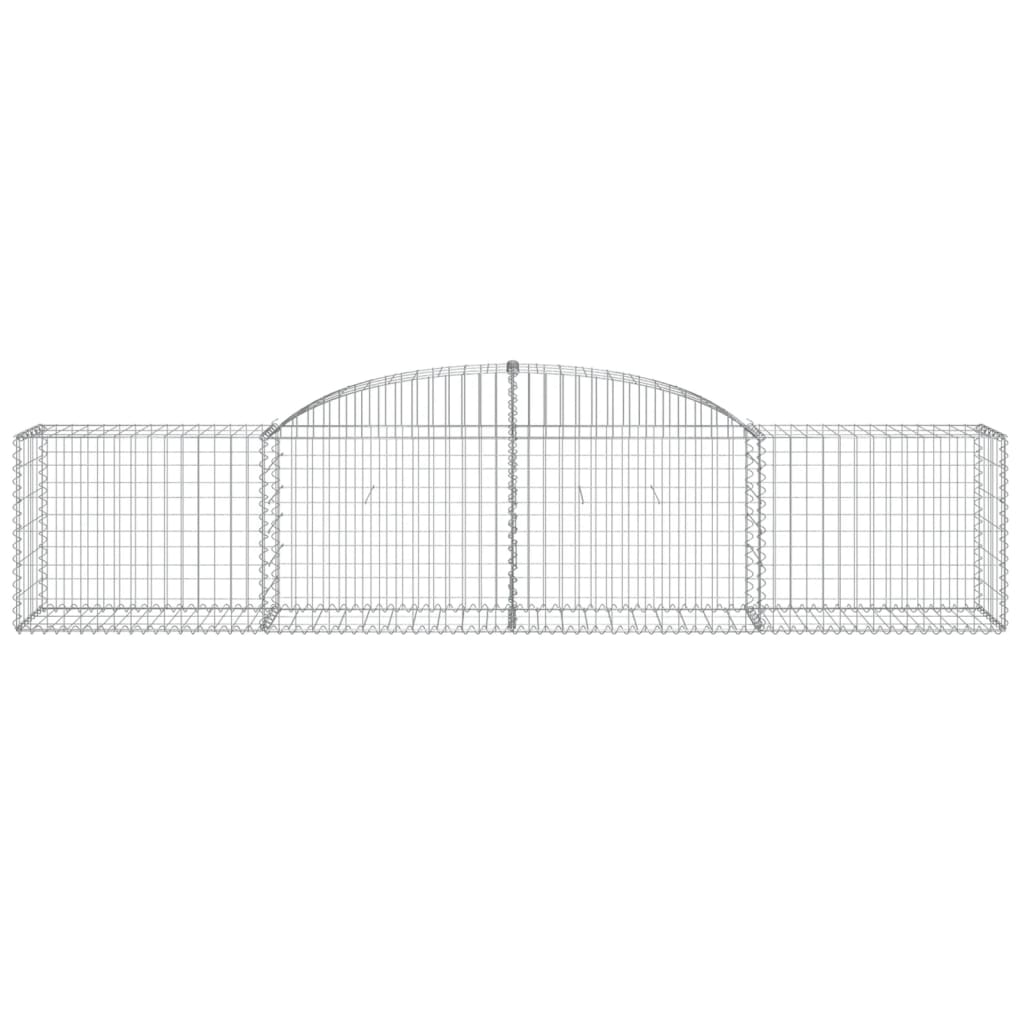 Cestas De Gaviones 20 Uds Forma De Arco Hierro 300x50x60/80 Cm_3