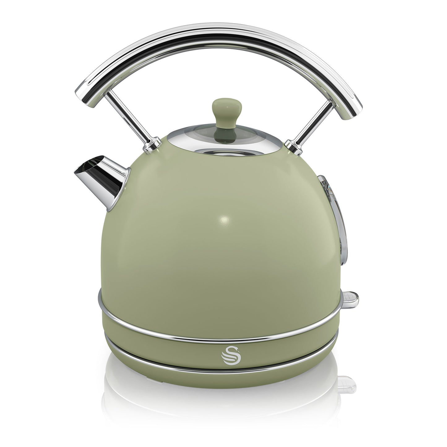 Swan Retro Set Desayuno Hervidor De Agua 1,8 L Inalámbrico, Tostadora 2 Rebanadas Anchas, Vintage, Stp7050gneu, Verde_3