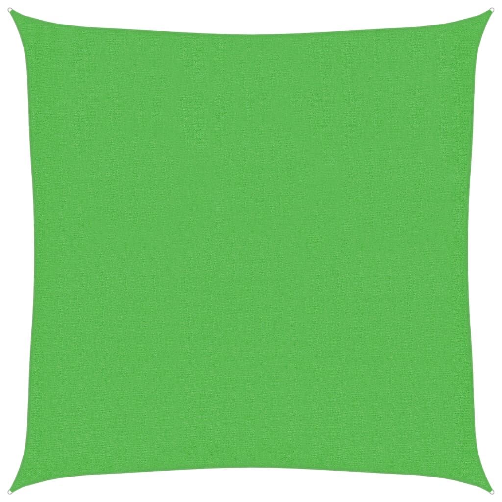 Vidaxl Toldo De Vela Hdpe Verde Claro 160 G/m² 3x3 M_0