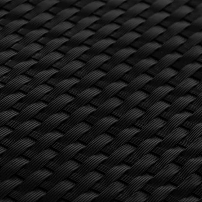 Toldo Para Balcón Ratán Sintético Negro 500x100 Cm / Vetonek_5