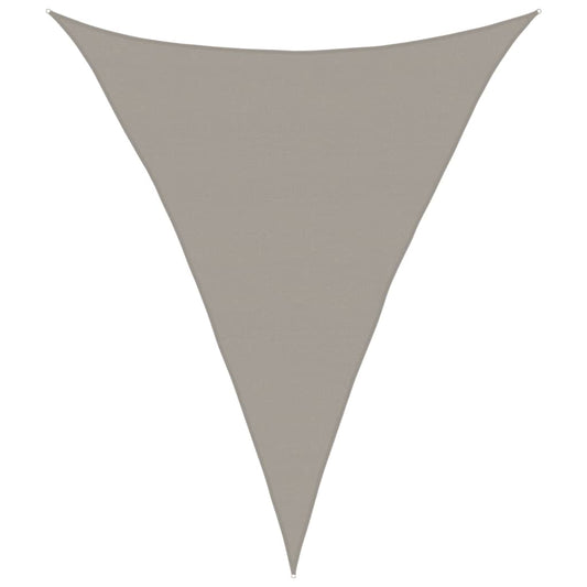 Toldo De Vela Triangular Hdpe Gris Claro 160 G/m² 5x6x6 M_0