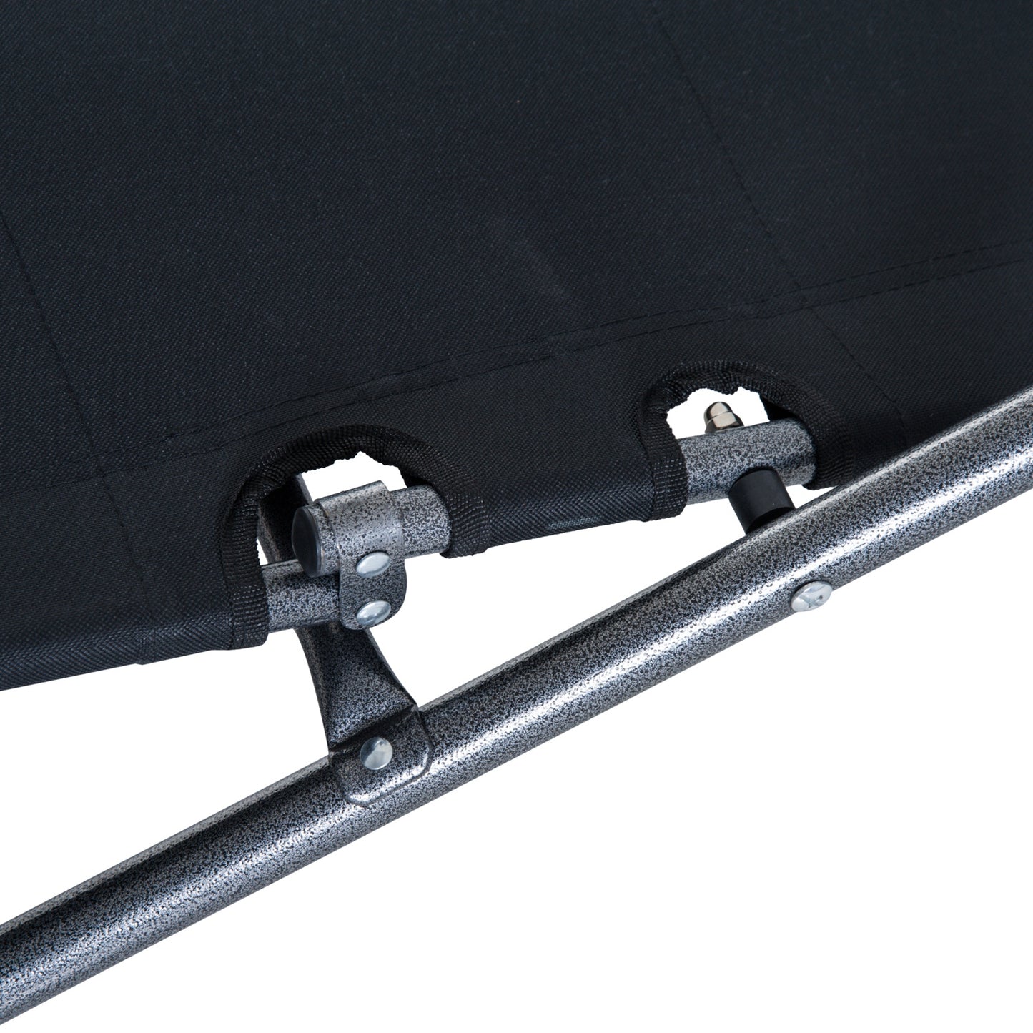 Outsunny 2 Tumbonas Reclinables Y Plegables Con Almohada 135x60x89 Cm Negro_3