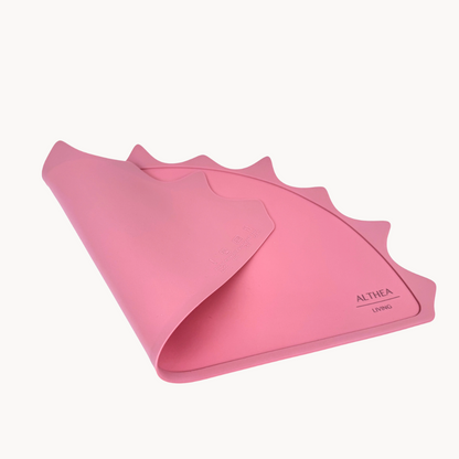 Vajilla De Silicona Orgánica - 15 Piezas - Rosa Profundo.