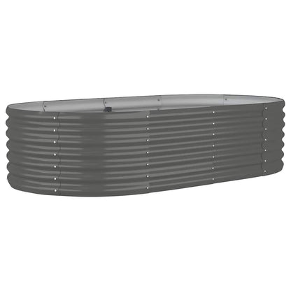 Jardinera Arriate Acero Galvanizado Gris 152x80x36 Cm_0