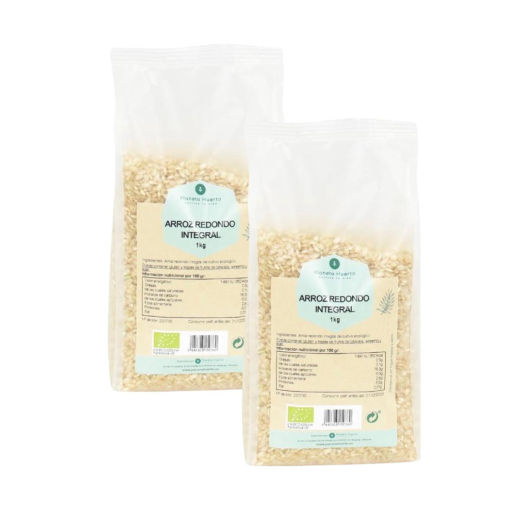 Pack 2x Arroz redondo integral ECO Planeta Huerto 1 kg