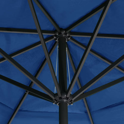 Vidaxl Sombrilla De Jardín Con Palo De Aluminio Azul Azure 500 Cm_4