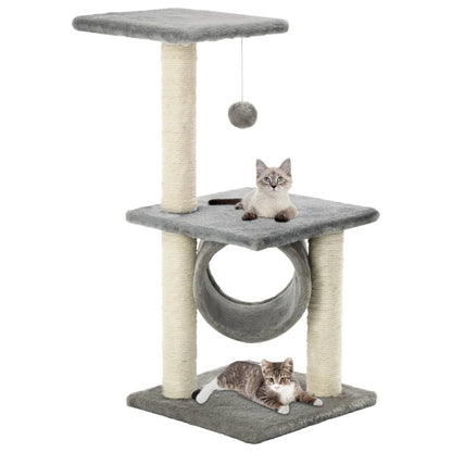 Vidaxl Rascador Para Gatos Con Poste Rascador De Sisal 65 Cm Gris_1