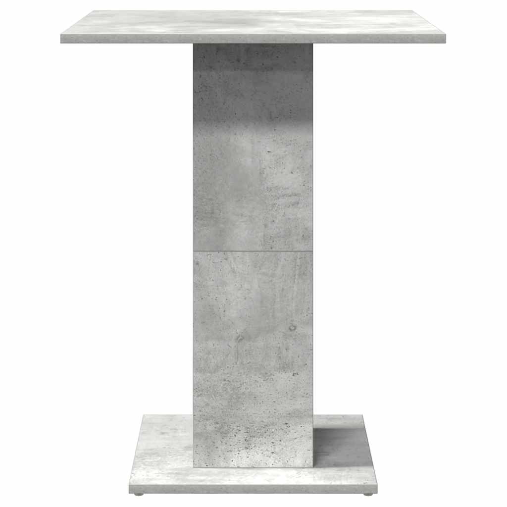 Mesa De Bistró De Madera Contrachapada Gris 60x60x75 Cm_3