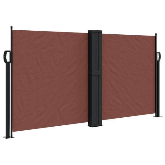Vidaxl Toldo Lateral Retráctil Marrón 120x1000 Cm_0
