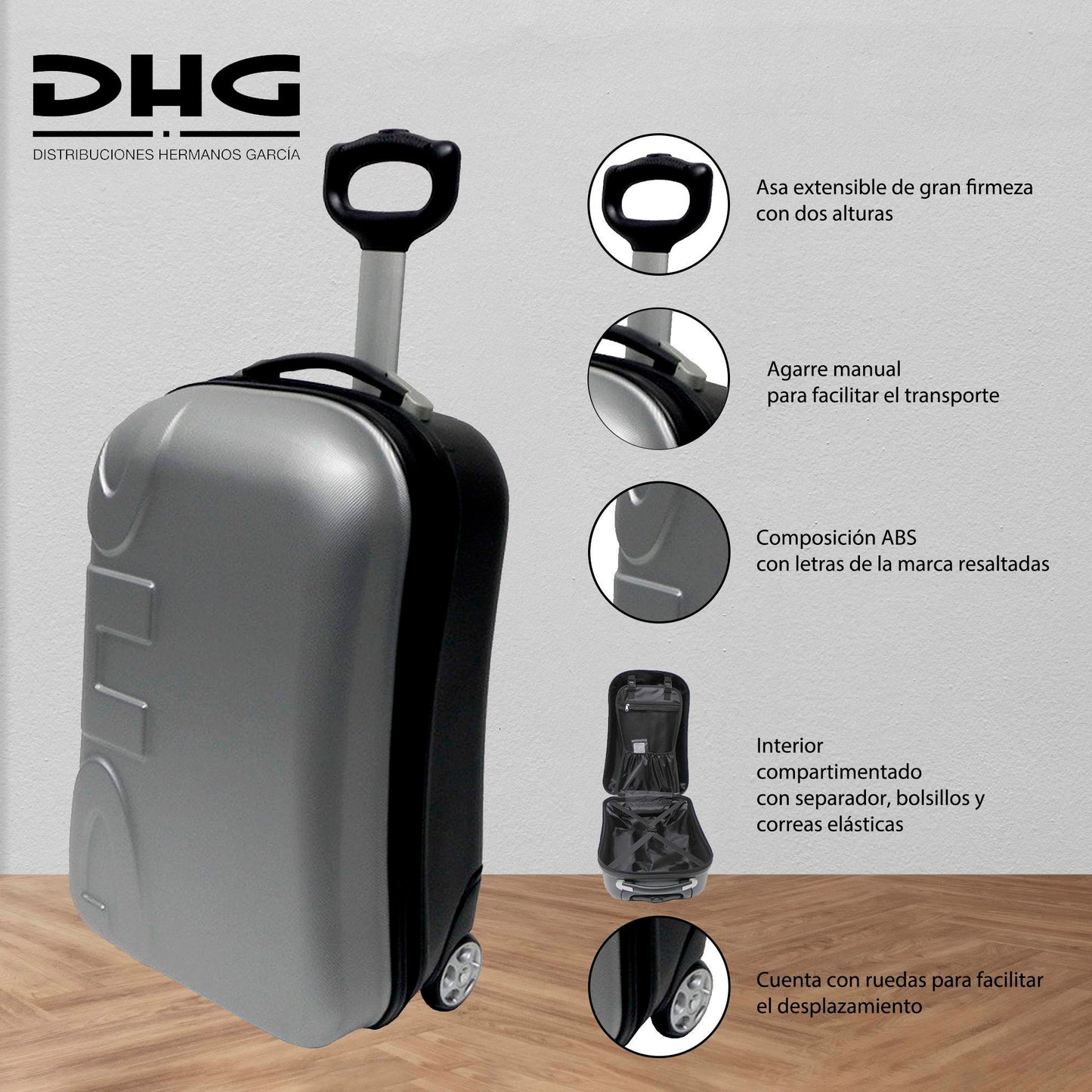 Maleta Trolley 20 city Plates: La Combinación Perfecta De Estilo Y Seguridad