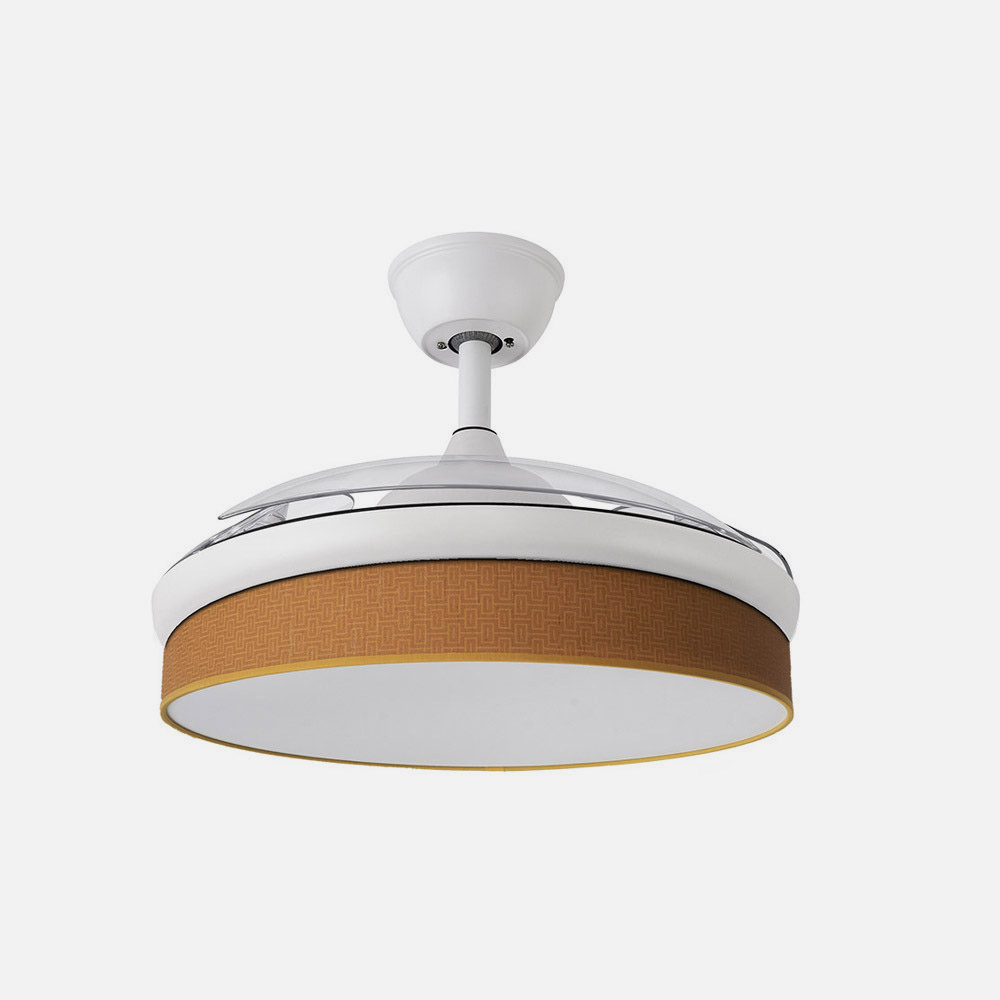 Ventilador Dc Moda 72w Blanco/naranja 91d 3aspas 7200lm 3000-4000-6000k Remoto+ Memoria+ Temporizador_2