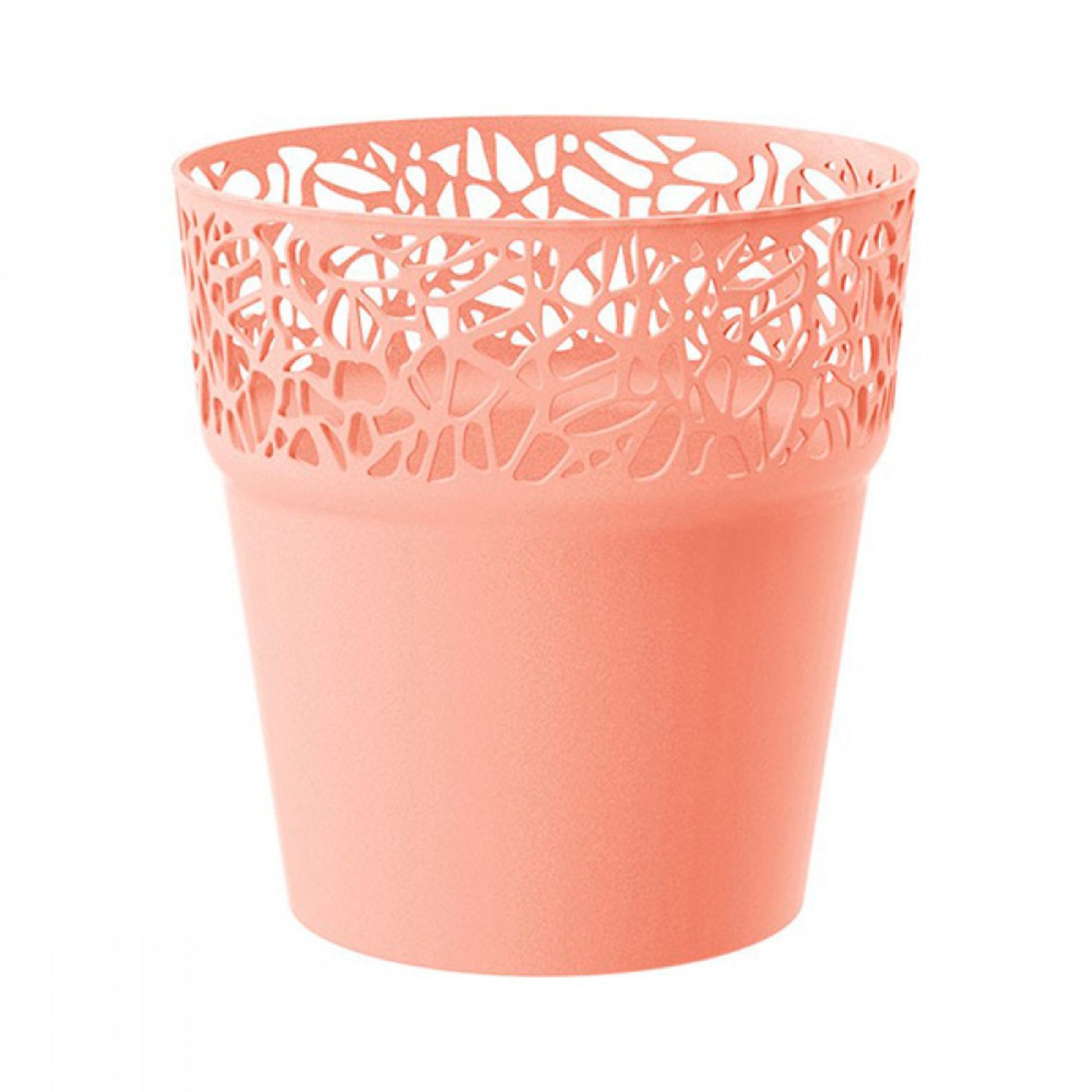 Maceta De Plastico Tree En Color Melocoton 17,5 (largo) X 17,5 (ancho) X 17,9 (alto) Cm_0