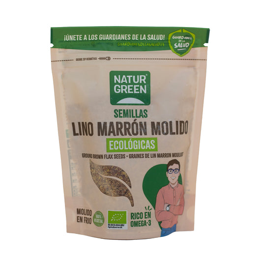 Lino Marrón Molido Bio, Naturgreen,150 g